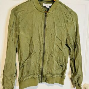 Kenneth Cole Reaction Olive Bomber Jacket